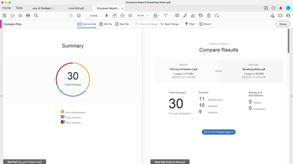 Adobe Acrobat Pro DC 2024 workspace screenshot