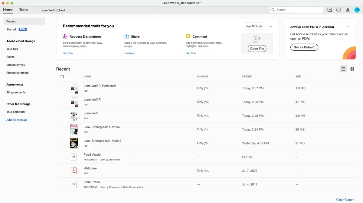 Adobe Acrobat Pro DC 2024 project screenshot