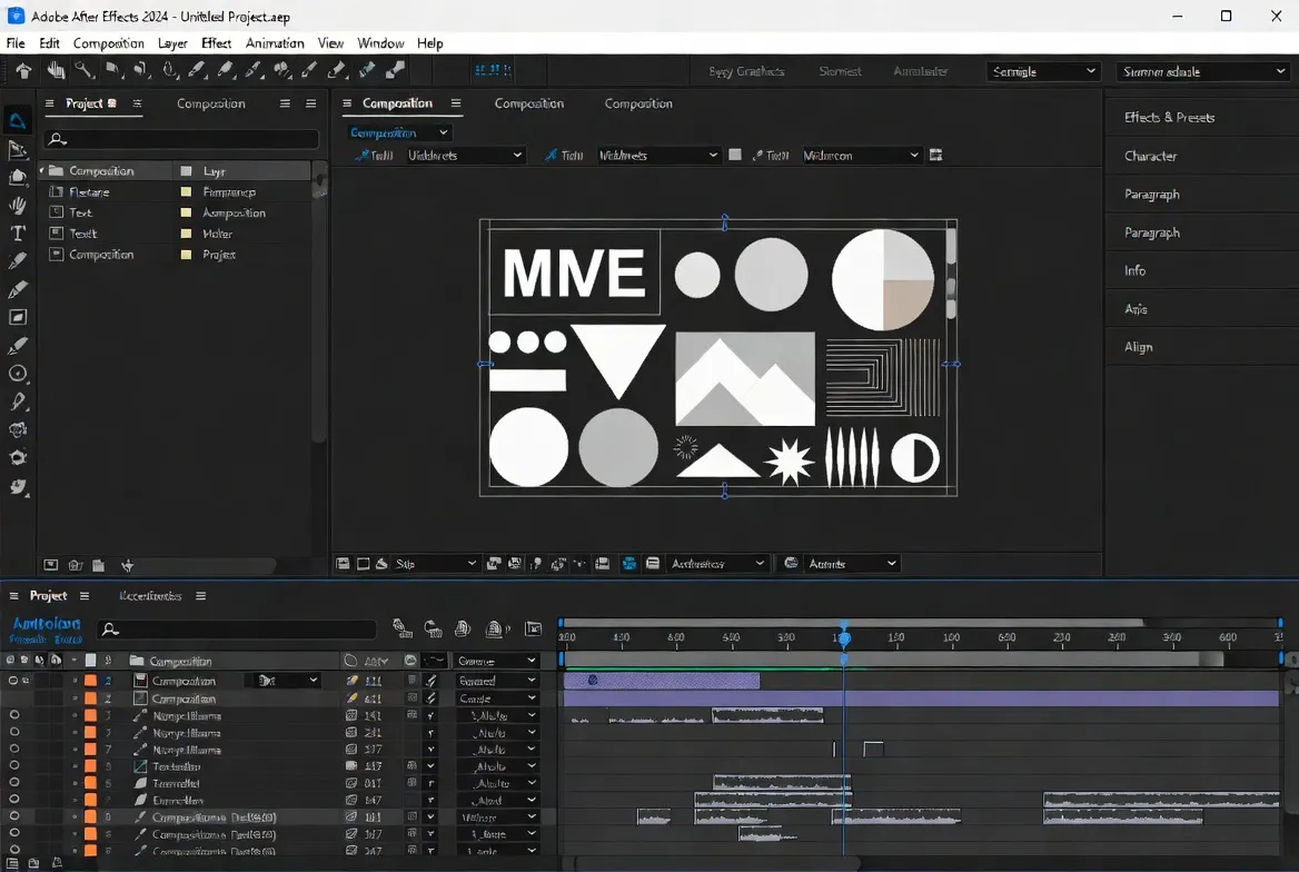 Adobe After Effects 2024 project screenshot