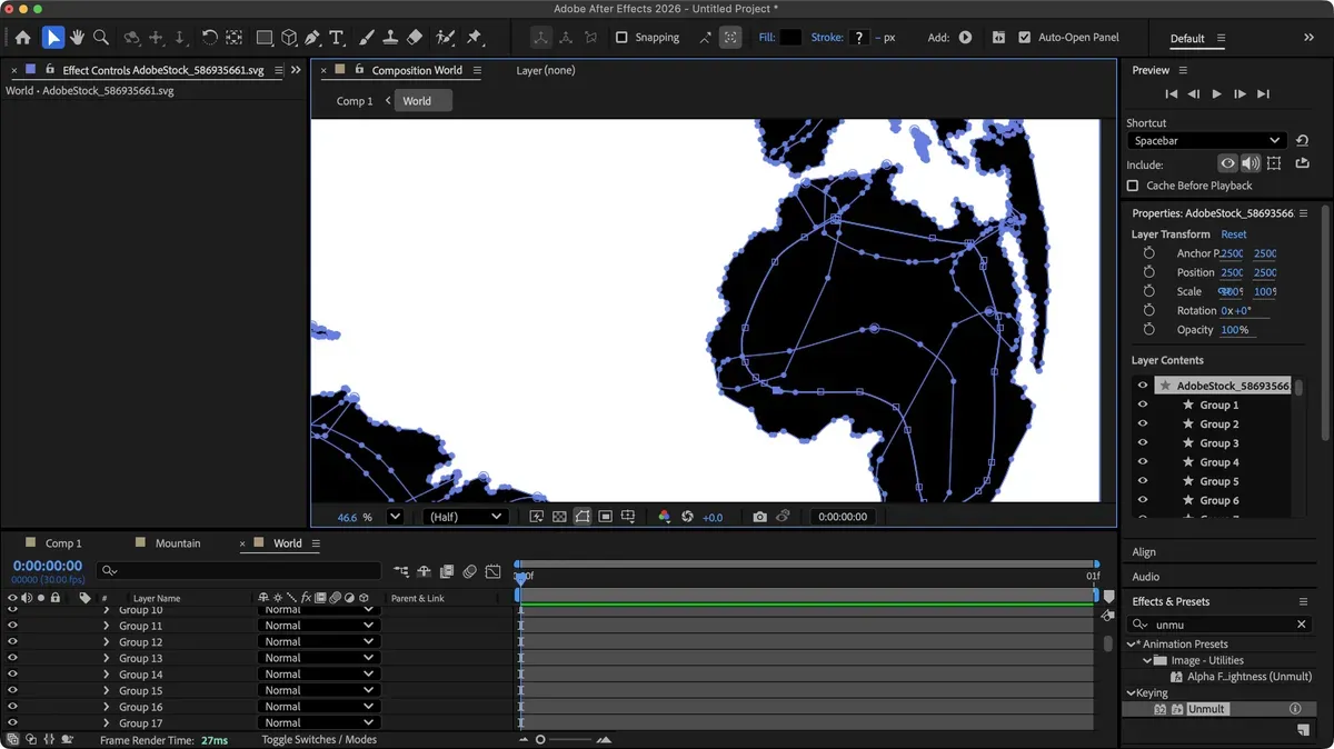 Adobe After Effects 2026 interface screenshot