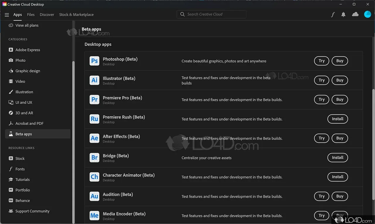 Adobe Creative Cloud 2024 project screenshot