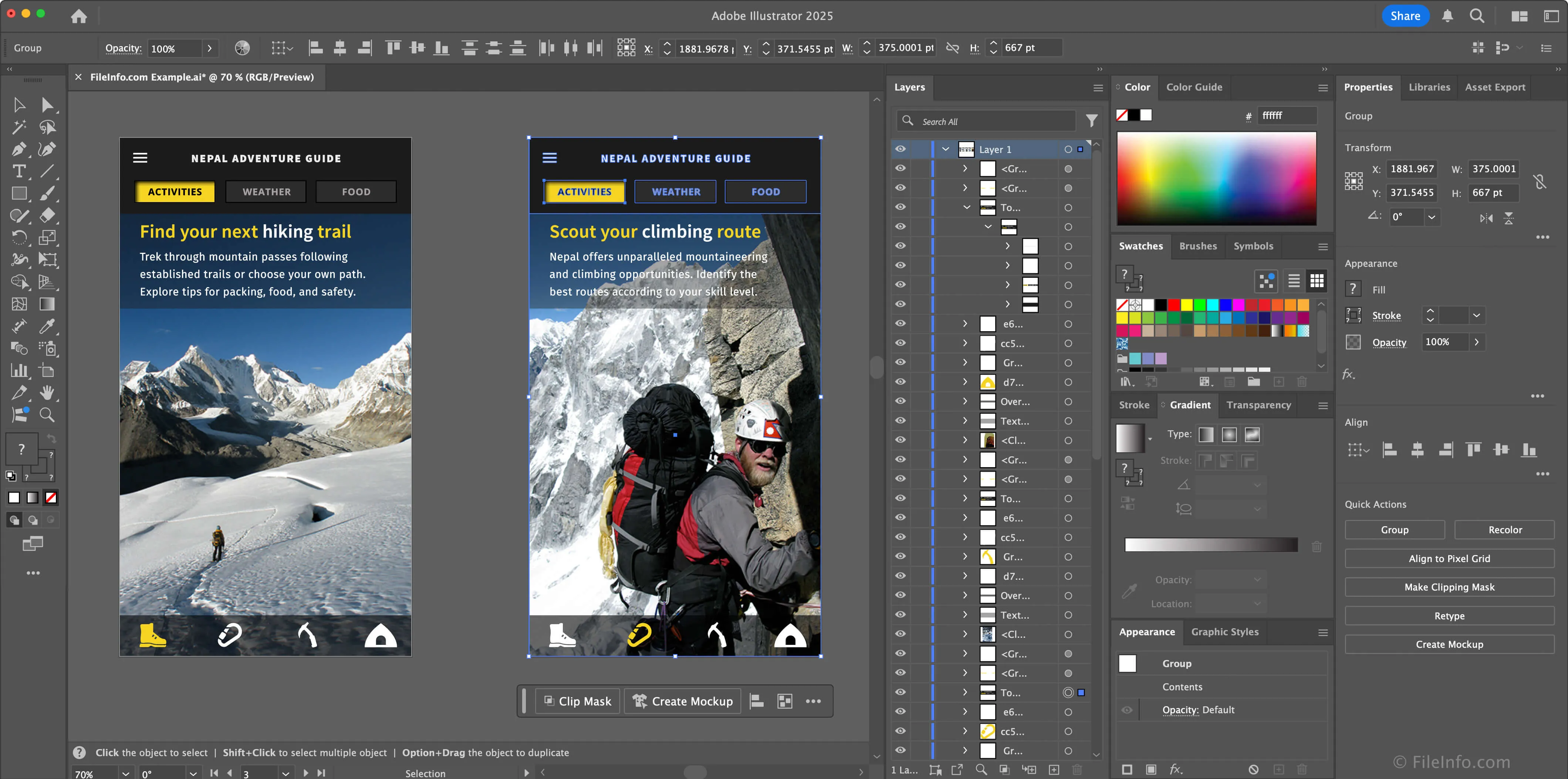 Adobe Illustrator 2025 interface screenshot
