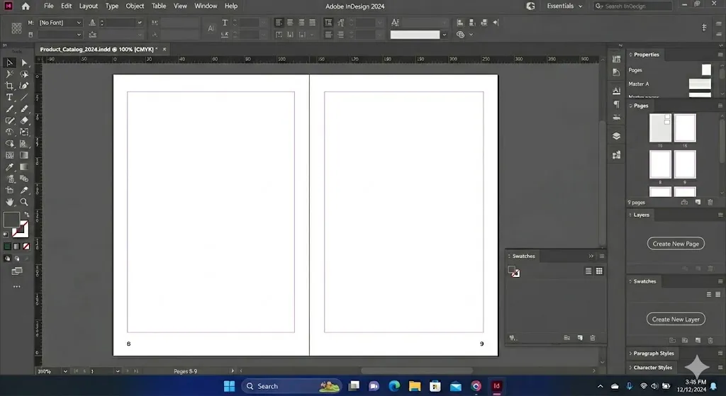 Adobe InDesign 2024 interface screenshot