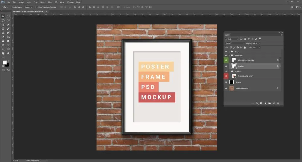 Adobe Photoshop 2018 project screenshot