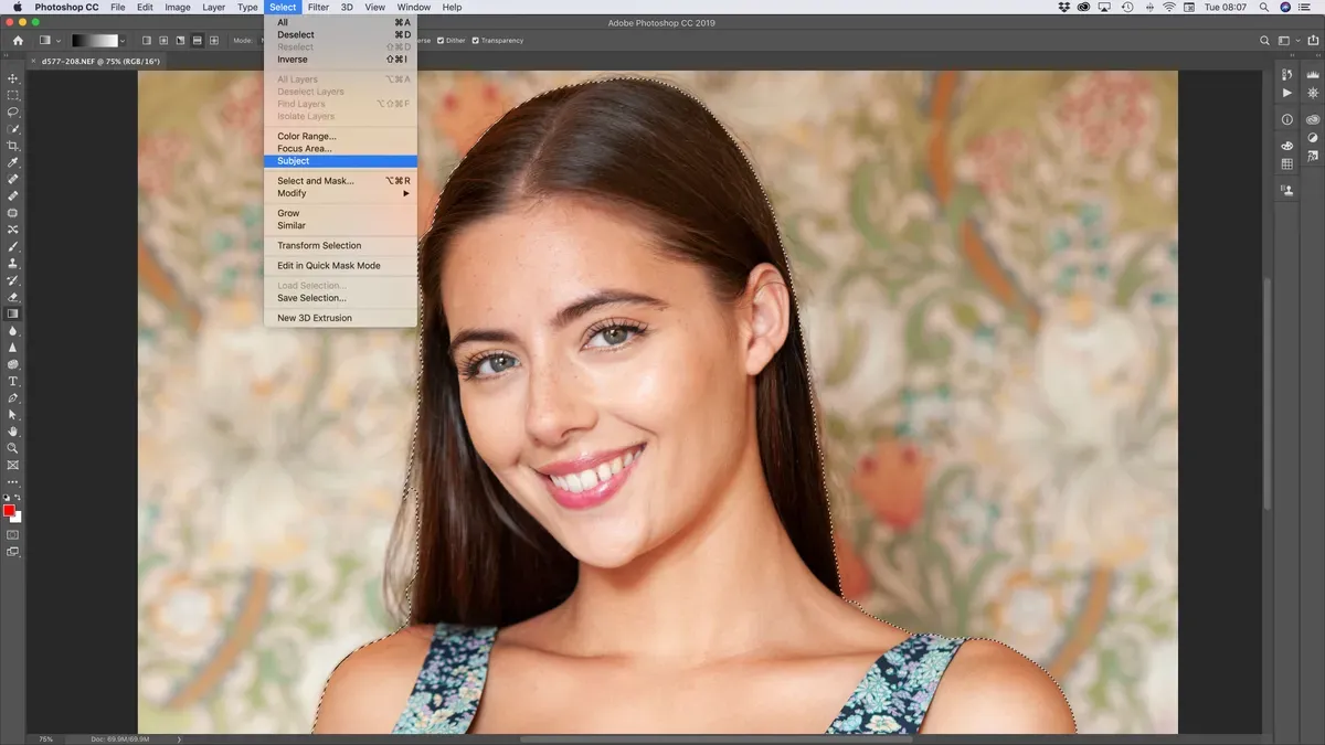Adobe Photoshop 2019 interface screenshot