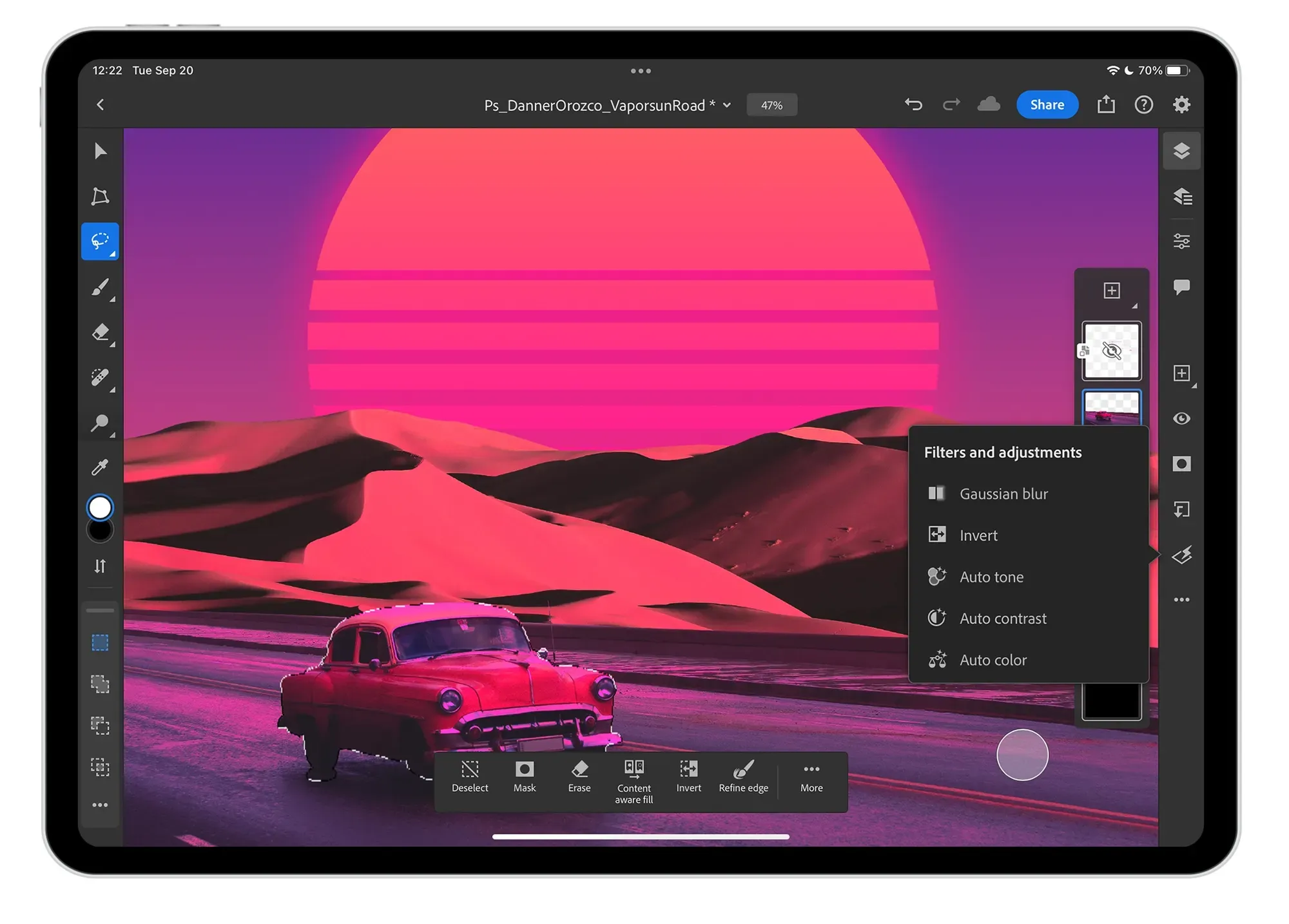 Adobe Photoshop 2022 workspace screenshot