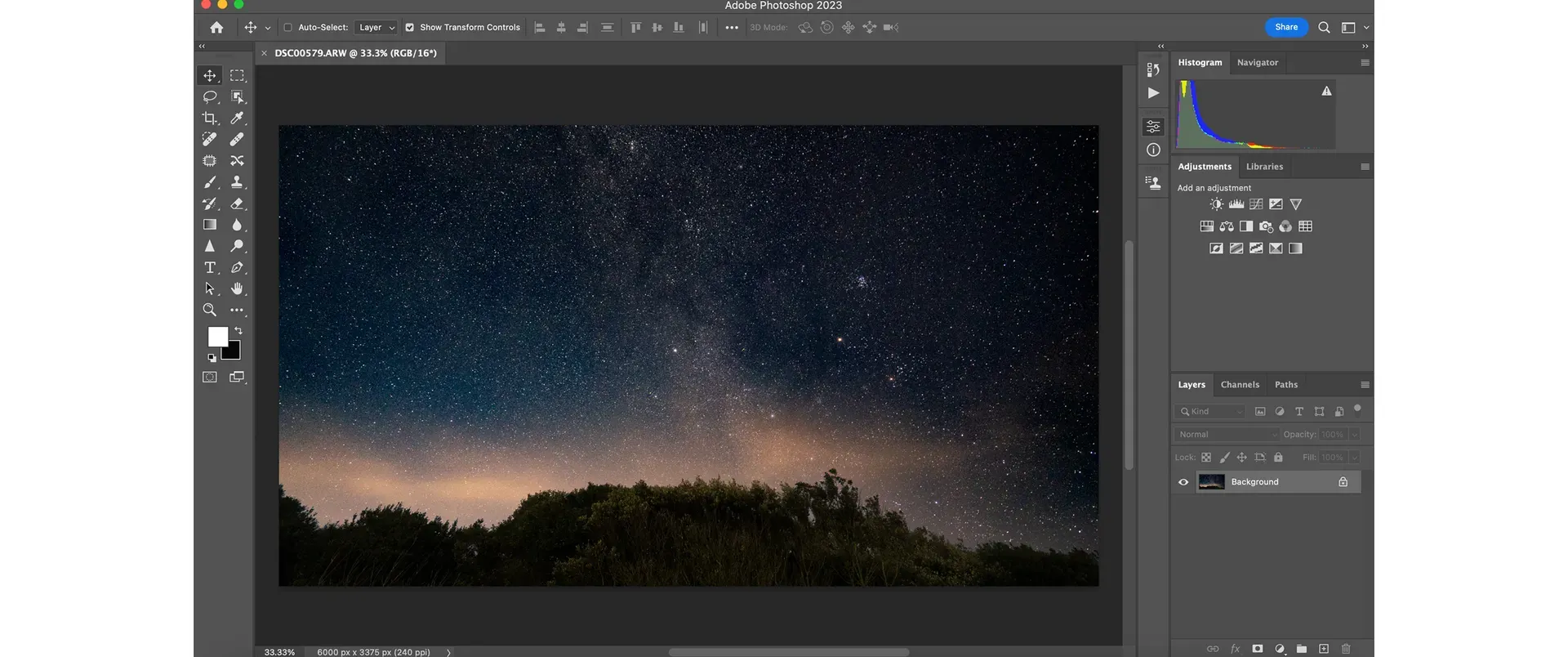 Adobe Photoshop 2023 workspace screenshot