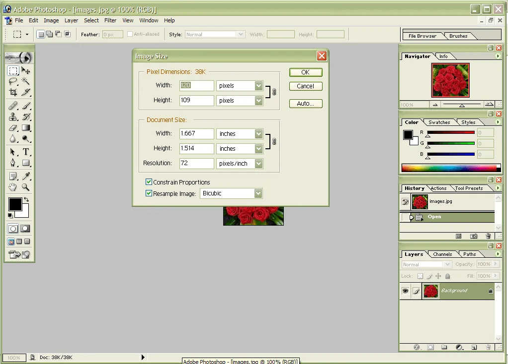 Adobe Photoshop CS3 interface screenshot