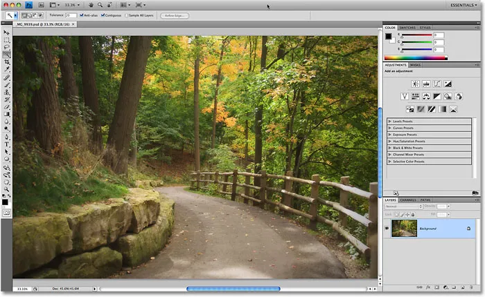 Adobe Photoshop CS4 interface screenshot