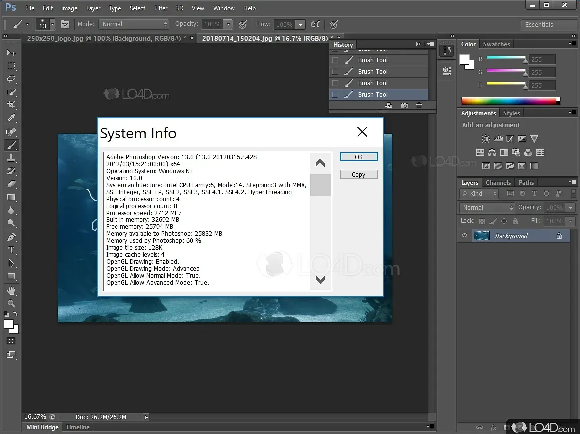 Adobe Photoshop CS5 project screenshot