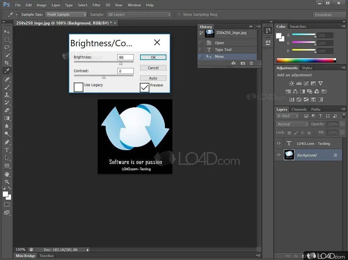 Adobe Photoshop CS6 interface screenshot