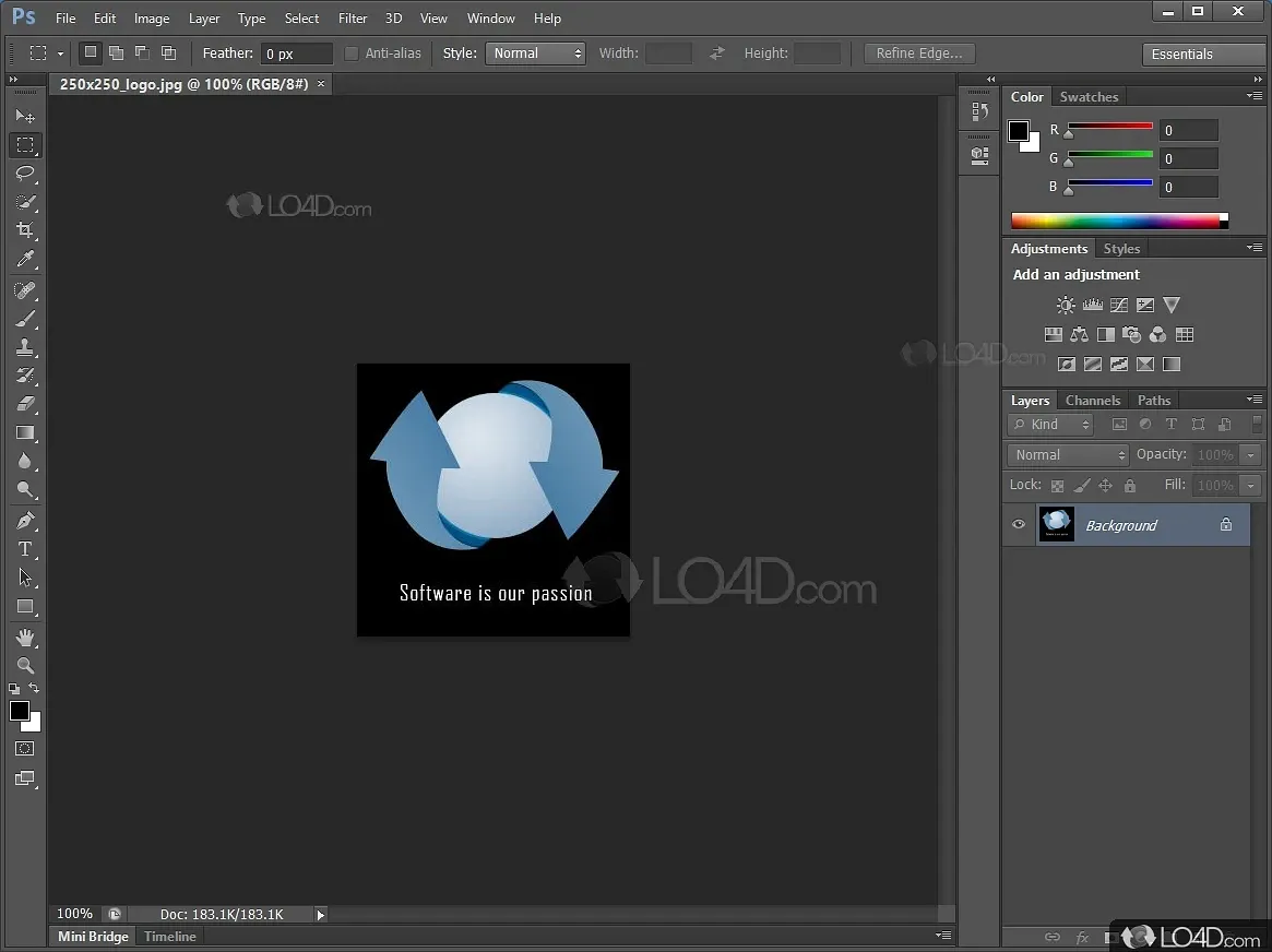 Adobe Photoshop CS6 project screenshot