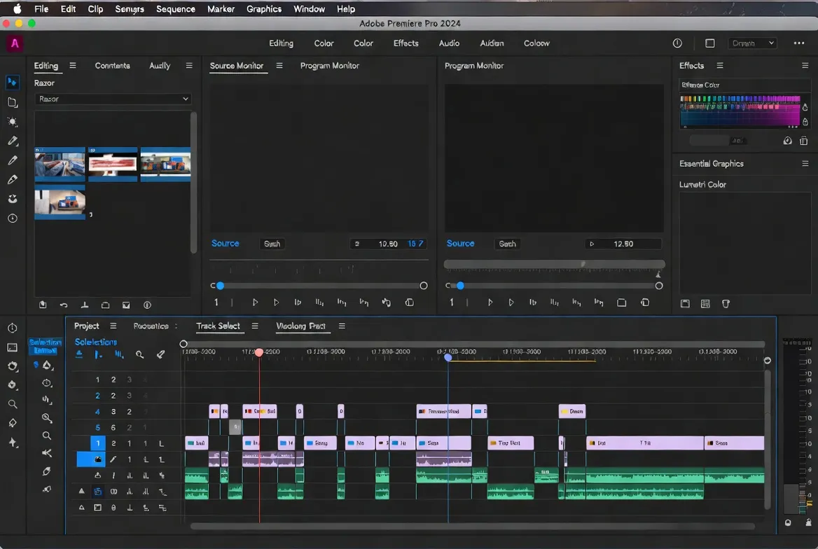 Adobe Premiere Pro 2024 project screenshot