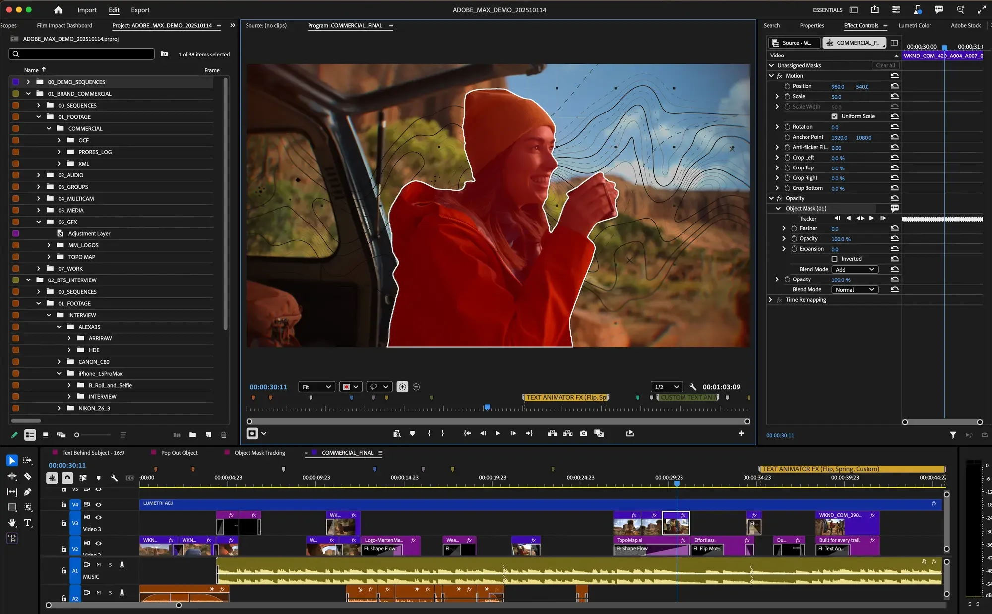 Adobe Premiere Pro 2026 interface screenshot